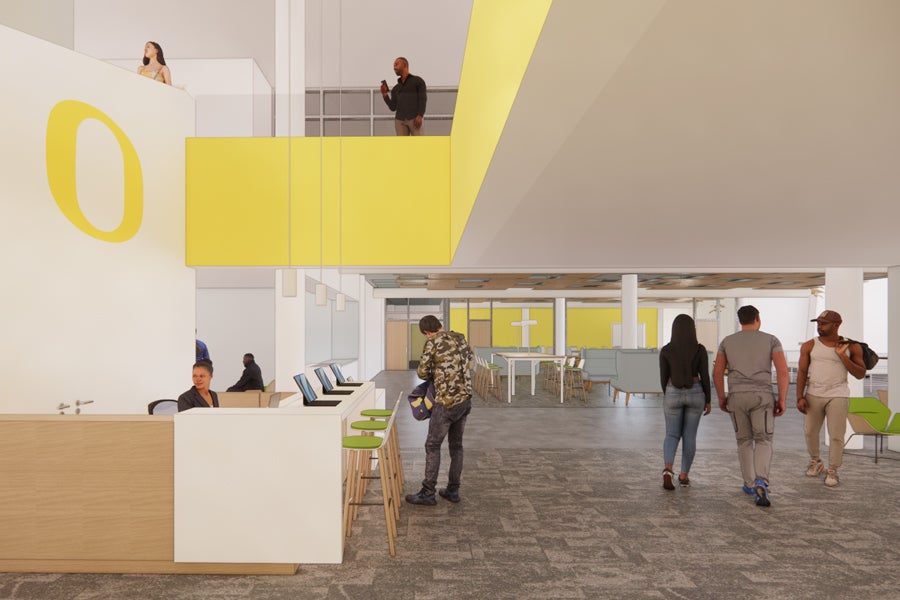 UO Portland Campus Renovation rendering