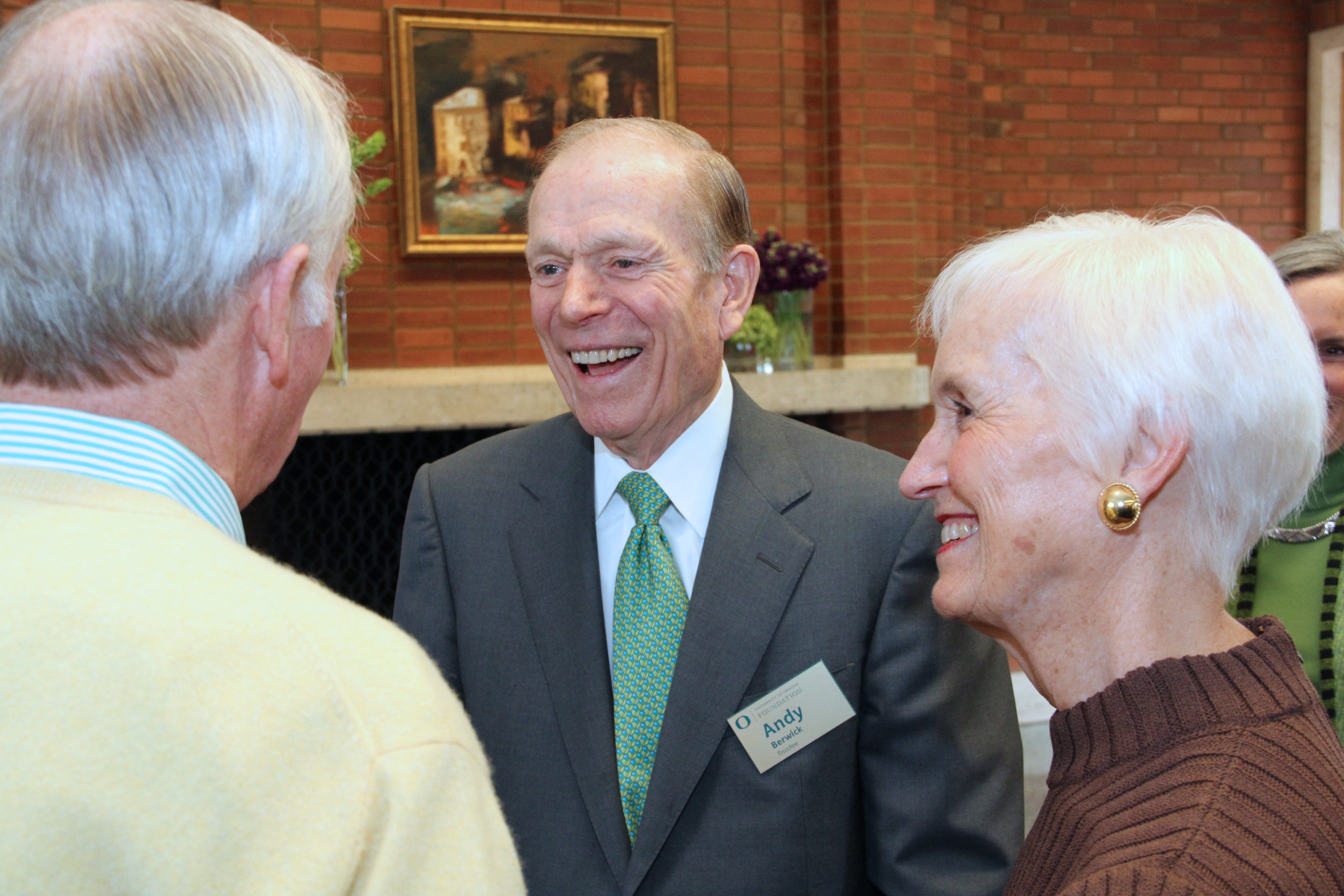 Conversing with others