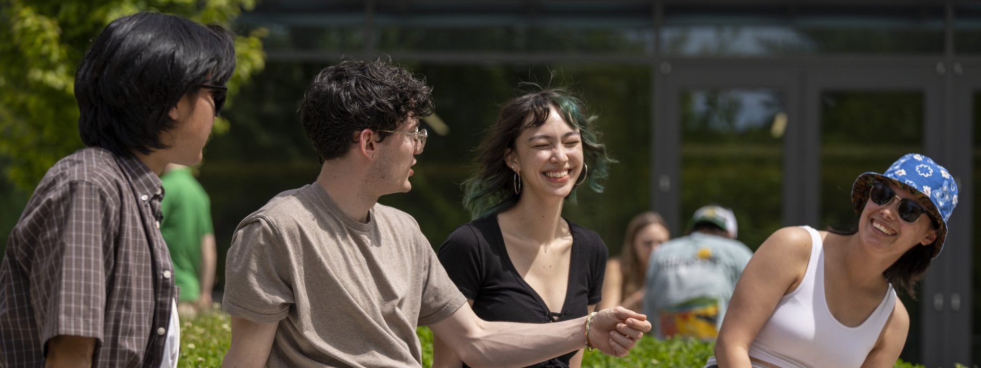 students smiling