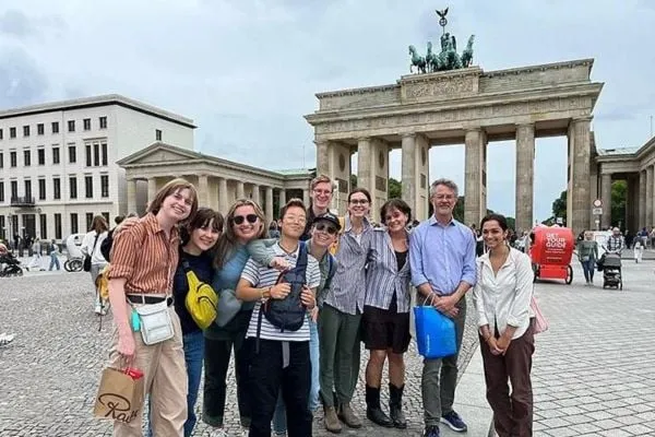 Group of students abroad