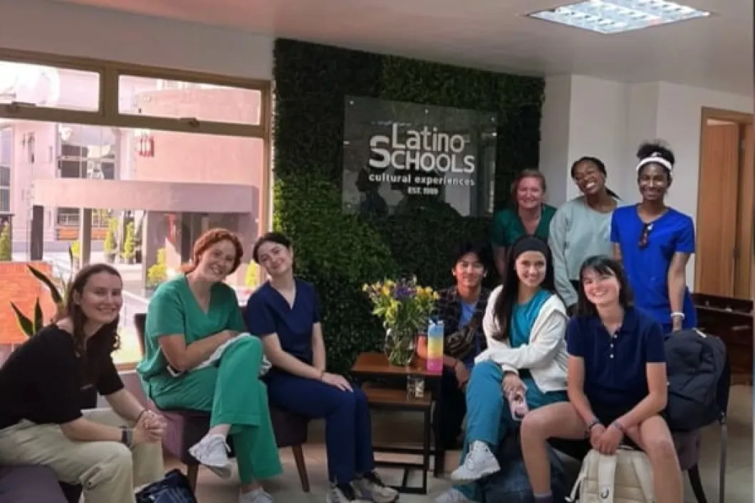 Group photo of students abroad through scholarship