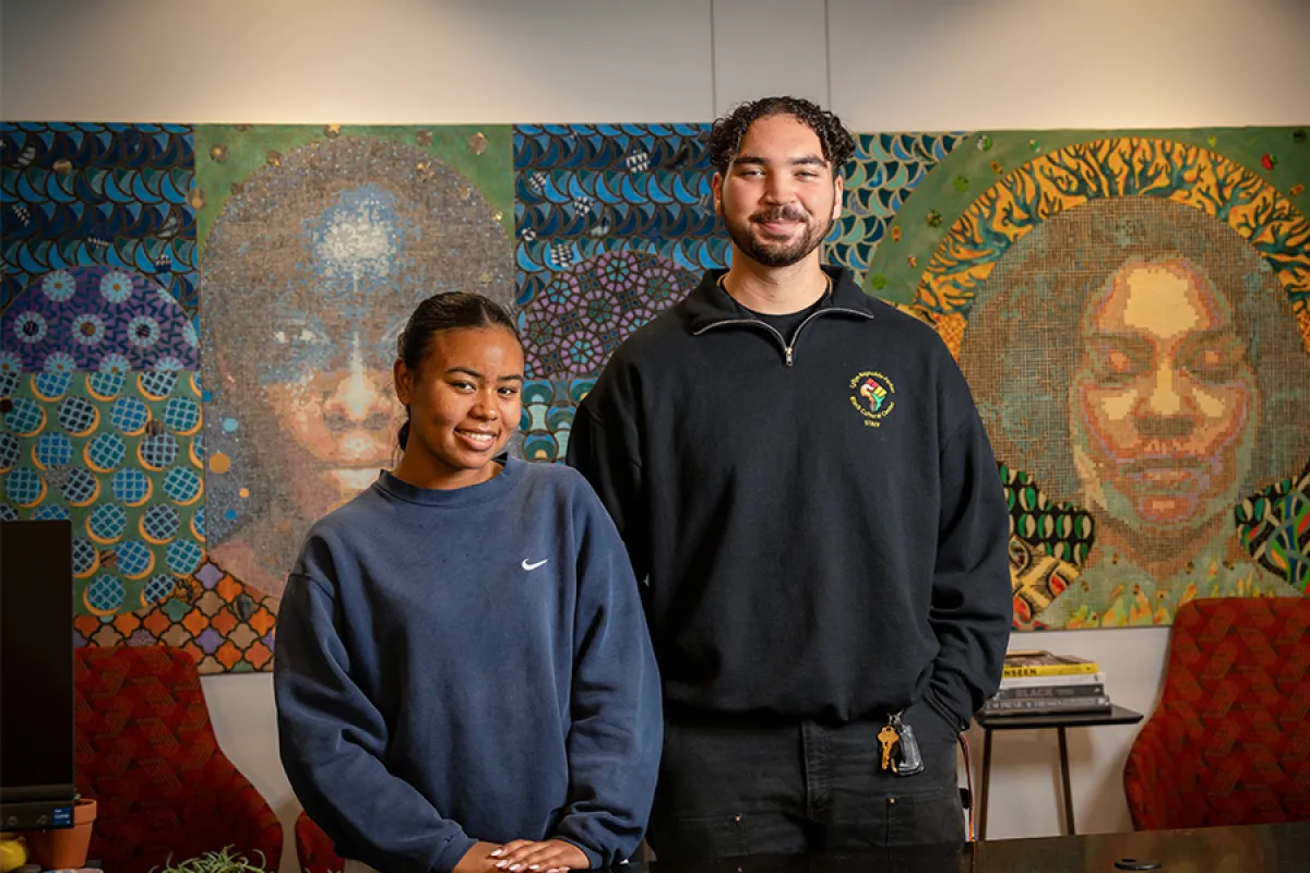 Two student leaders of University of Oregon's BCC